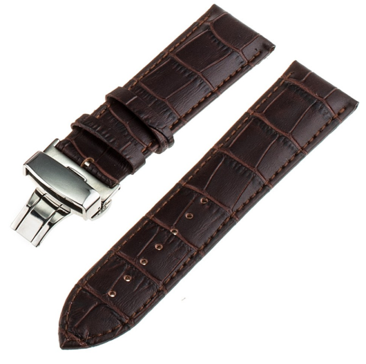 Amazfit Bip 3 (Pro) Luxury Leather Strap (Dark Brown)