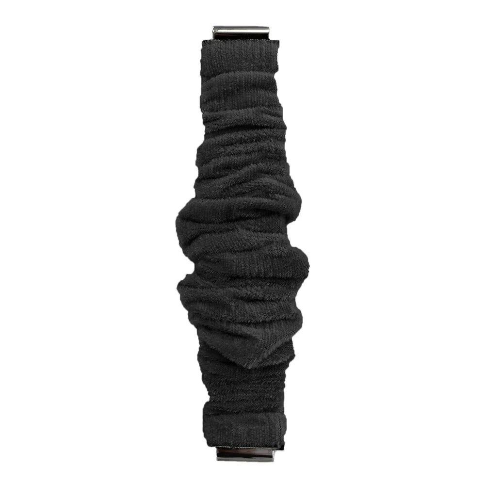 Watch Strap 20mm Scrunchie - Quick Release (Black)