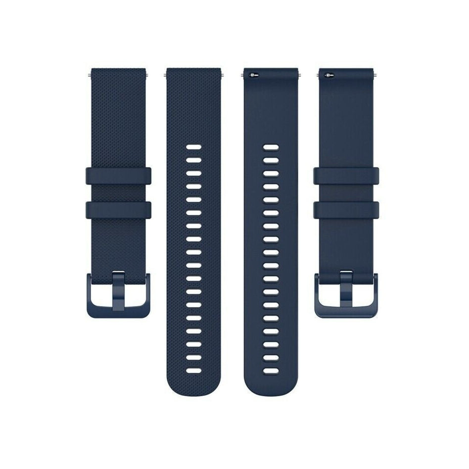 Watch Strap Premium Silicone 20mm - Quick Release (Dark Blue)