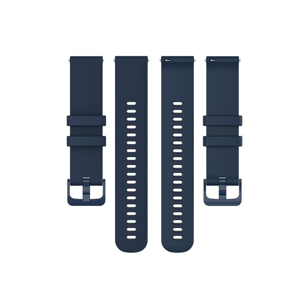 Watch Strap Premium Silicone 22mm - Quick Release (Dark Blue)