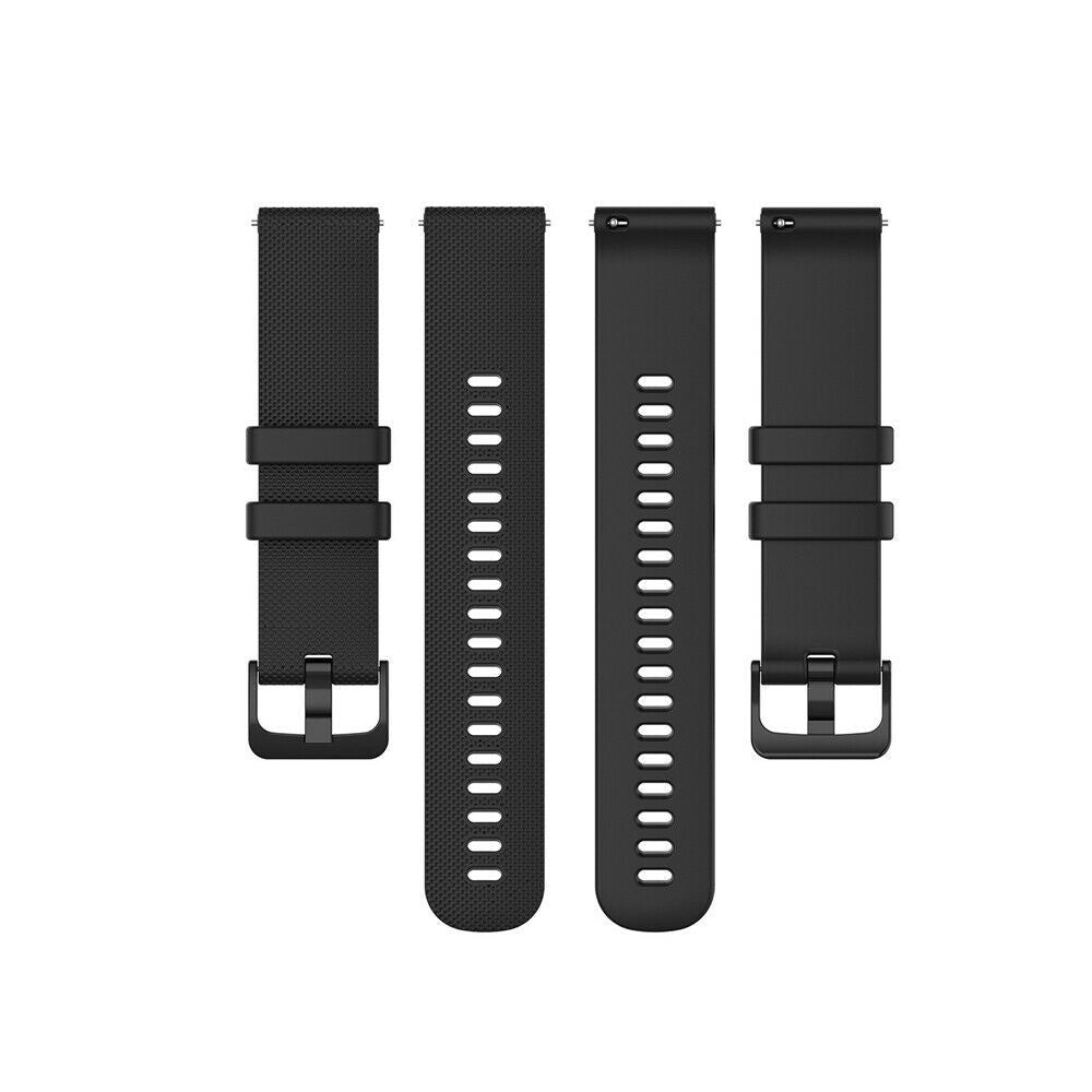 Watch Strap Premium Silicone 22mm - Quick Release (Black)