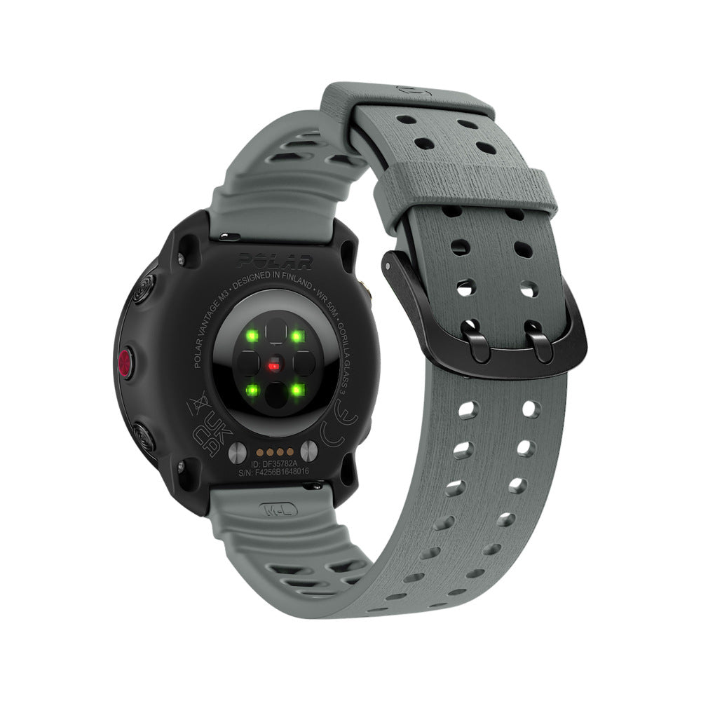 Polar Grit X Silicone Grain Strap (Dark Grey)