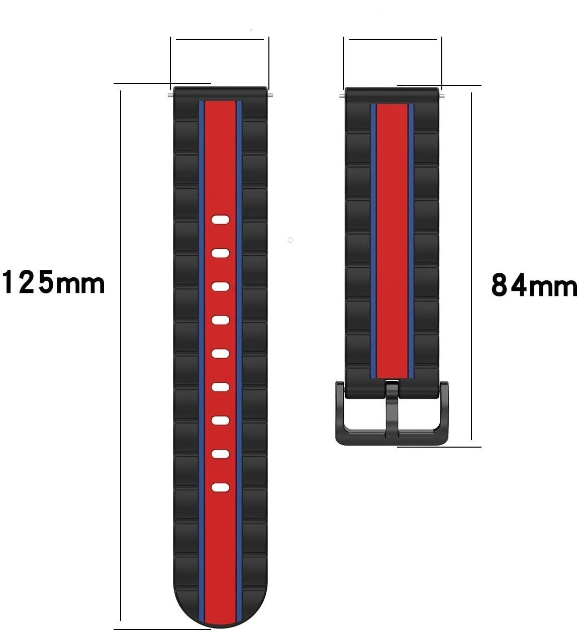 Honor Magic Watch 2 Special Edition Strap (Black/Red)
