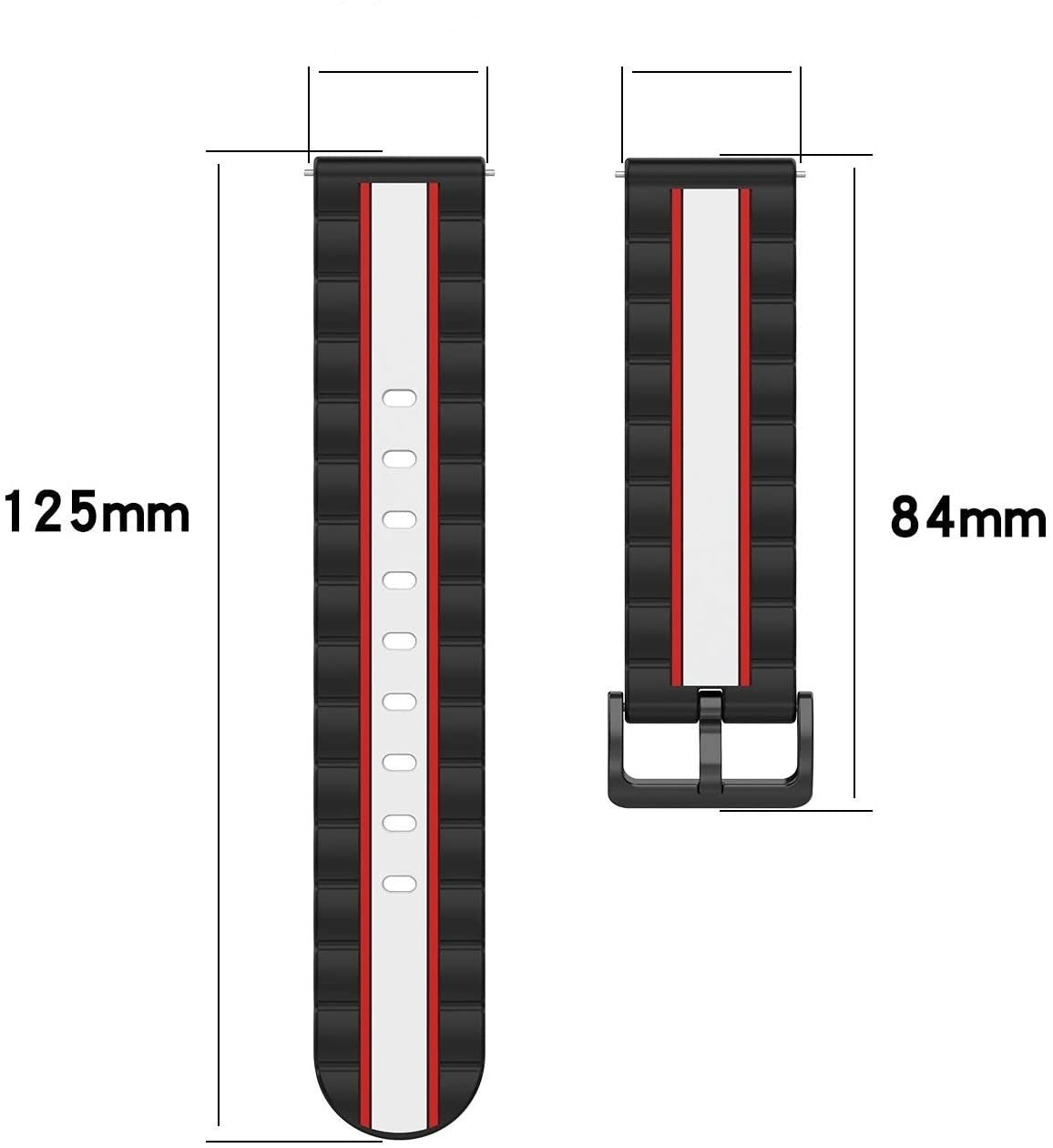 Honor Magic Watch 2 Special Edition Strap (Black/White)