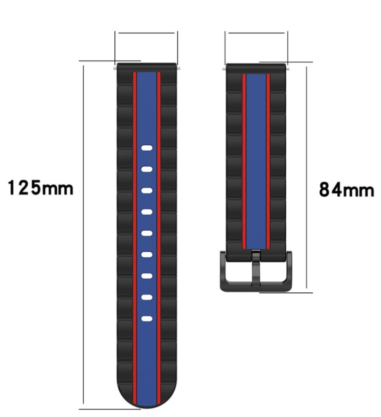 Honor Magic Watch 2 Special Edition Strap (Black/Blue)