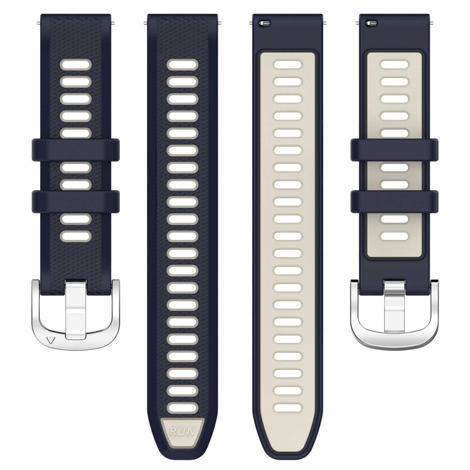 Garmin Forerunner 570 - 47mm Sport Buckle Strap (Dark Blue/Beige)