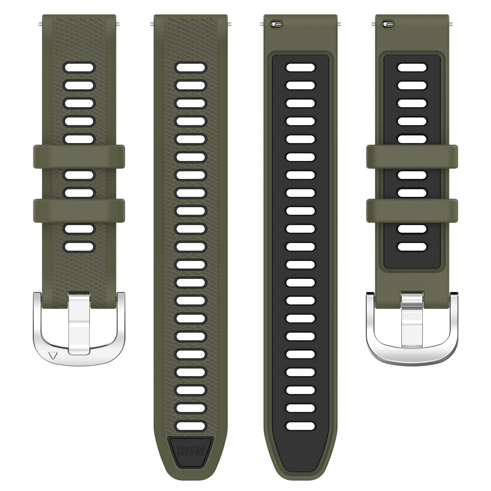 Garmin Forerunner 570 - 42mm Sport Buckle Strap (Olive Green/Black)