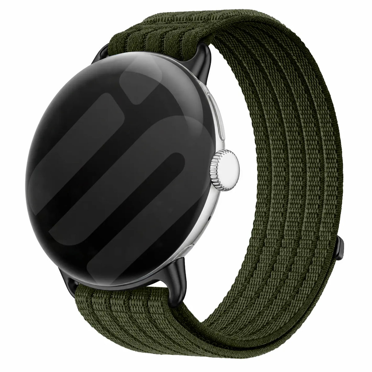 Google Pixel Watch 5 - 45mm Ultra Thin Nylon Strap (Dark Green)