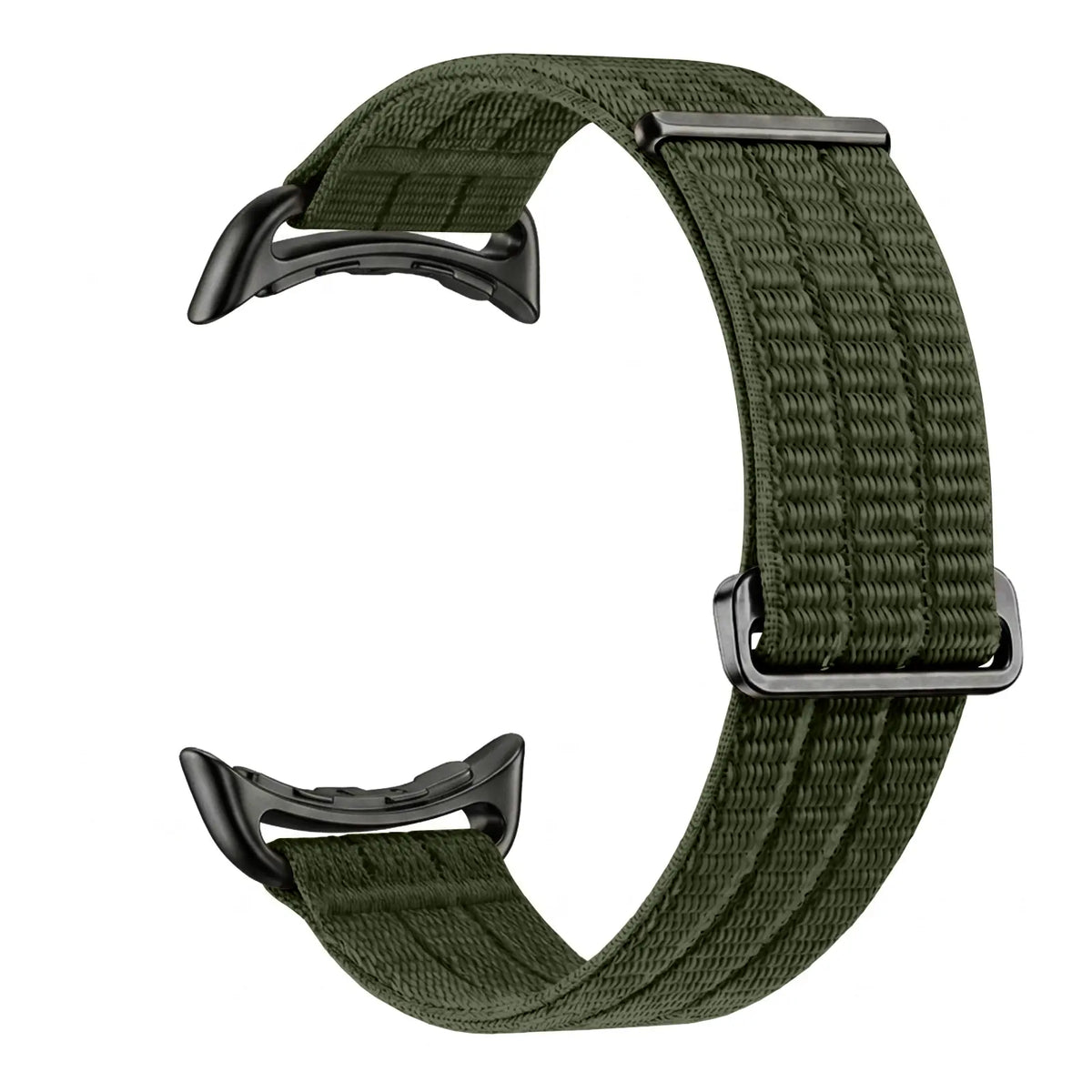 Google Pixel Watch 5 - 45mm Nylon Air Strap (Dark Green)