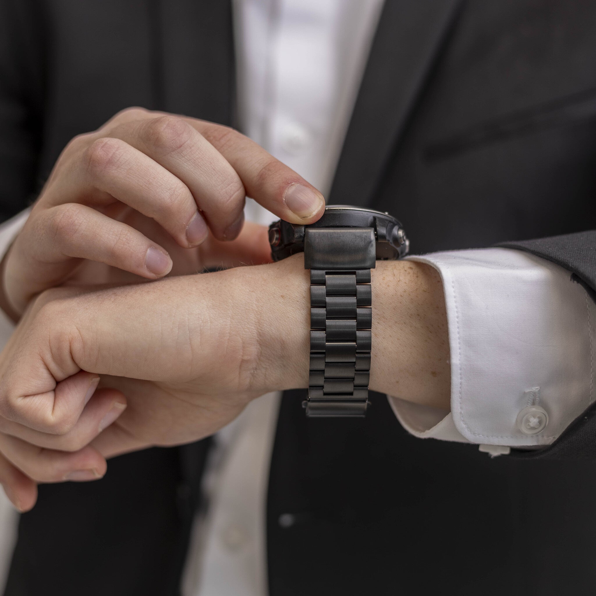 Garmin MARQ Steel Strap (Black)