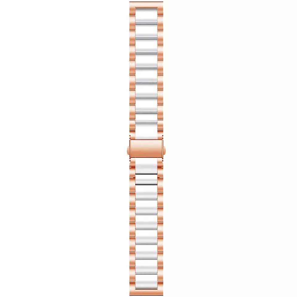 Amazfit Bip U (Pro) Steel Strap (Rose Gold/White)