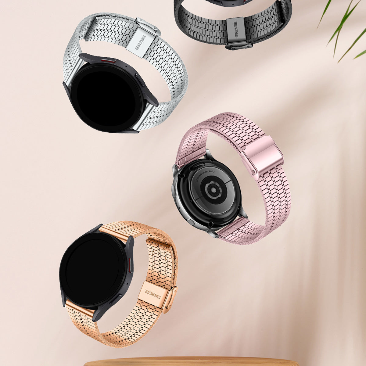 Amazfit Bip 3 (Pro) Fine Steel Strap (Rose Gold)