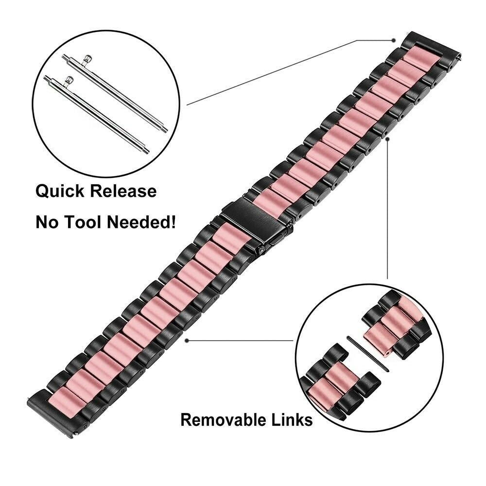 OnePlus Watch 3 - 43mm Steel Strap (Black/Pink)