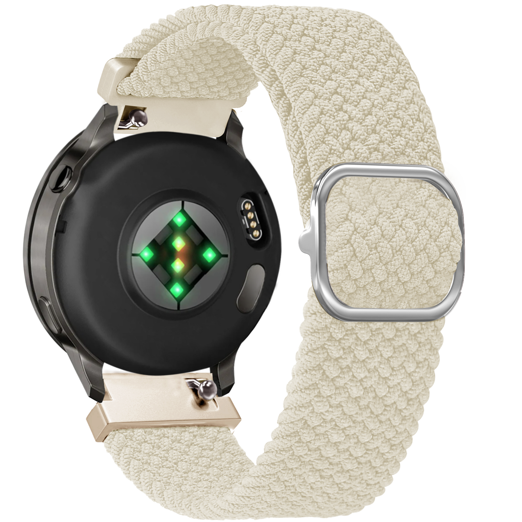 Bandz Garmin Venu 4 - 41mm Adjustable Braided Strap (Starlight)