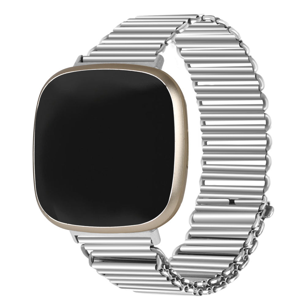 Fitbit Versa 4 Steel Loop Strap Silver