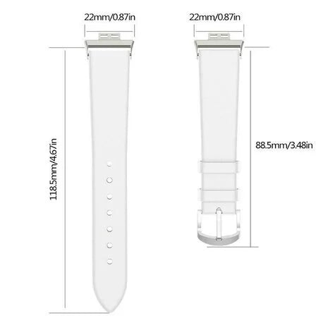 Huawei Watch Fit SE Leather Strap (White)