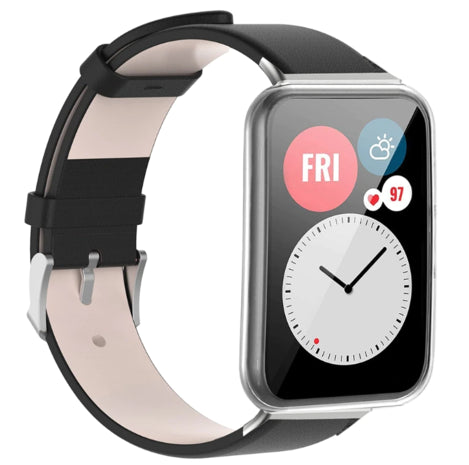 Huawei Watch Fit SE Leather Strap (Black)