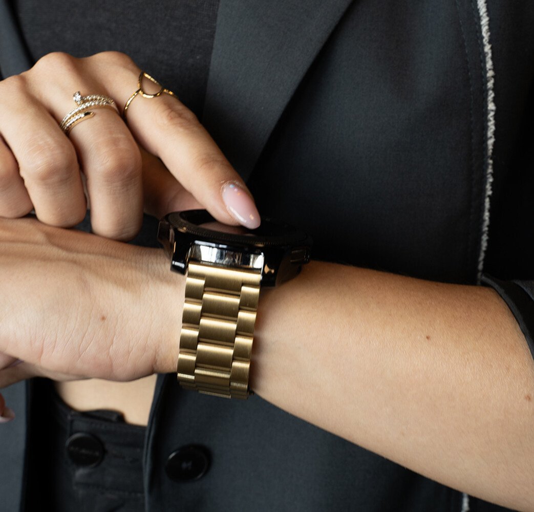 Garmin Forerunner 265s Steel Strap (Gold)