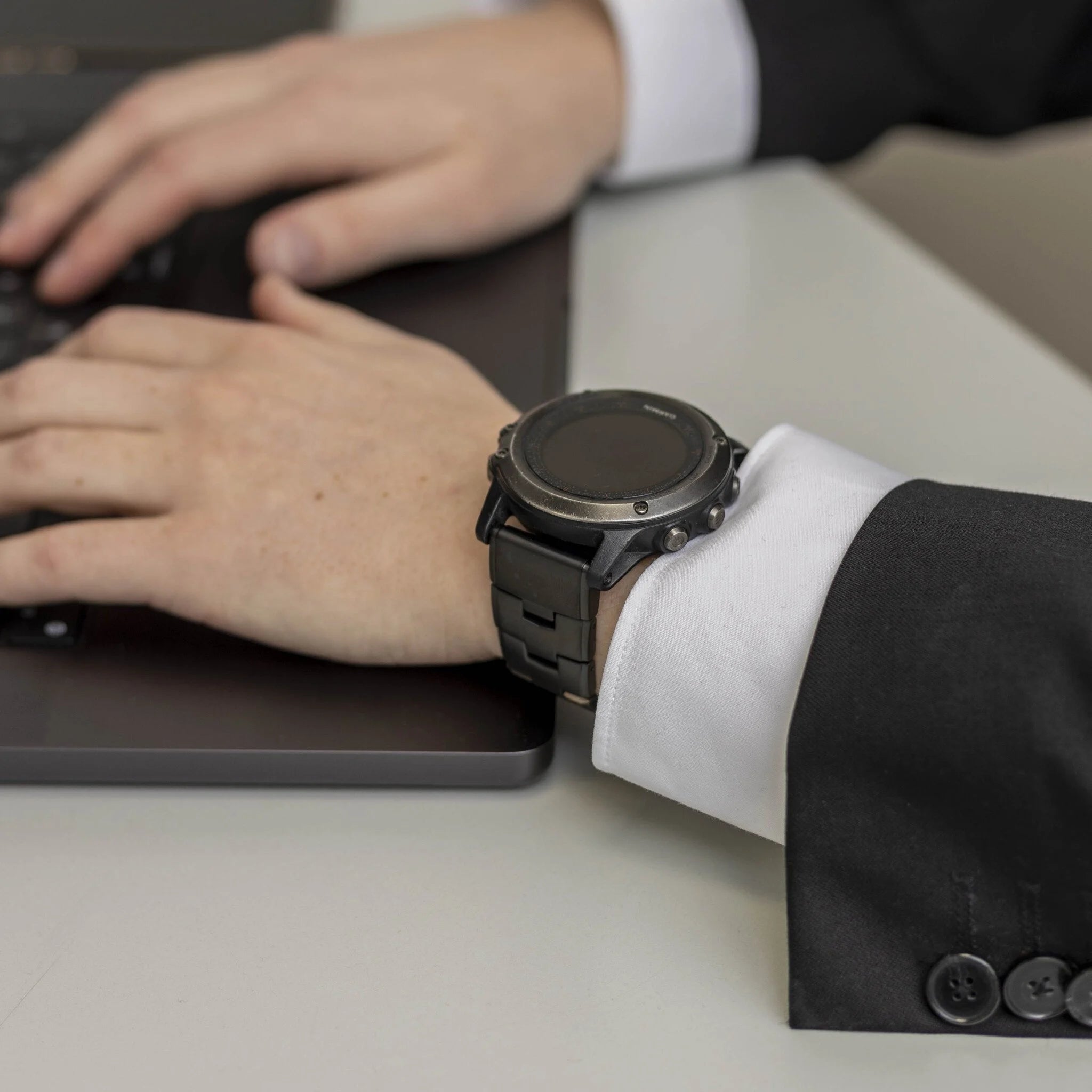 Garmin MARQ Titanium Strap (Black)