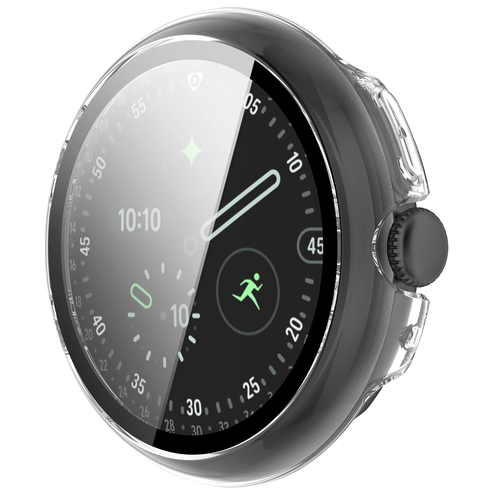 Google Pixel Watch 4 - 45mm Hard Case with Glass (Transparent)