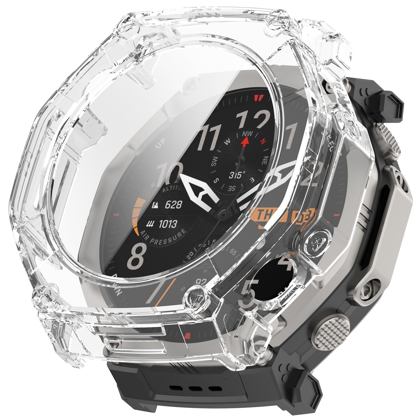 Amazfit T-Rex Ultra 2 PC Case with Glass (Transparent)
