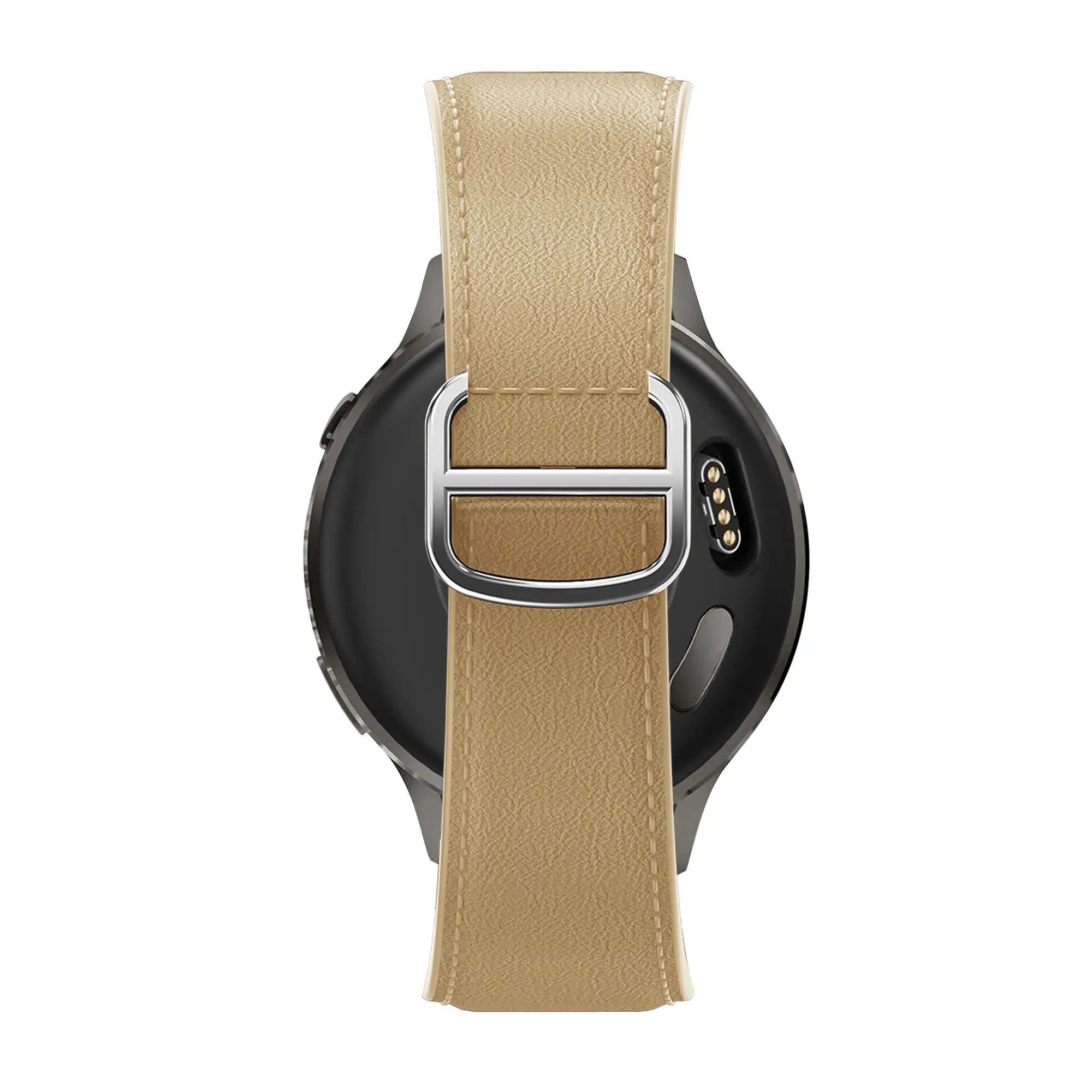 Bandz Amazfit Bip U Leather Strap 'D-Type' (Creme)