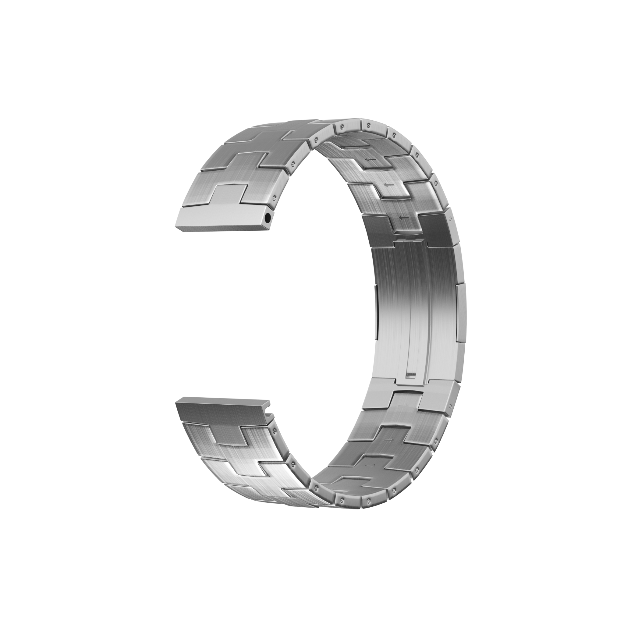 Xiaomi Watch S4 Titanium Grain Strap (Flat Buckle) (Silver)