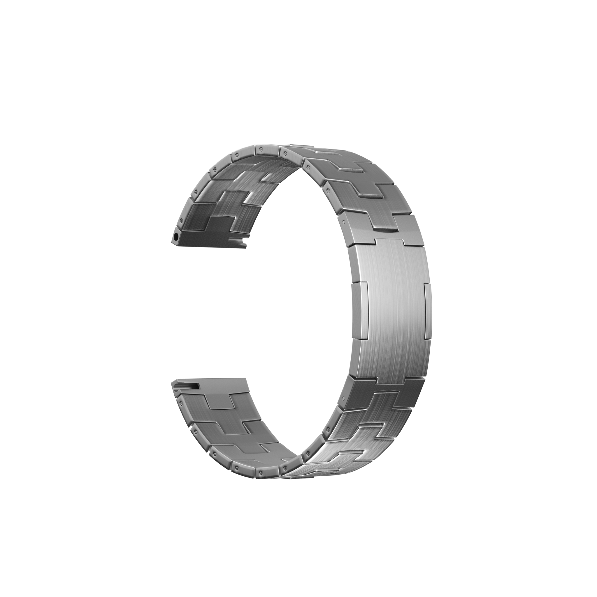 Huawei Watch GT 5 Pro - 46mm Titanium Grain Strap (Flat Closure) (Silver)