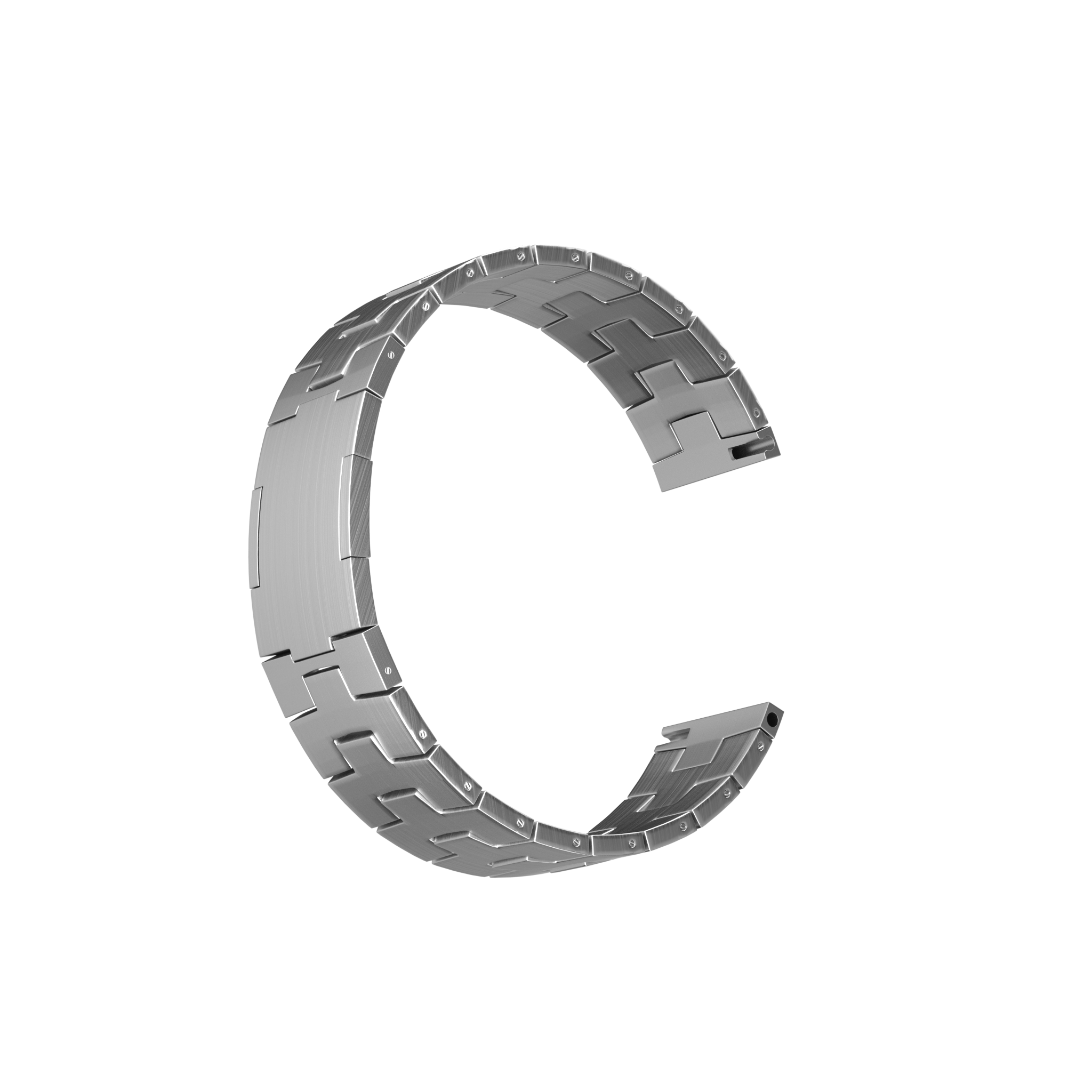 Huawei Watch GT 5 Pro - 46mm Titanium Grain Strap (Flat Closure) (Silver)