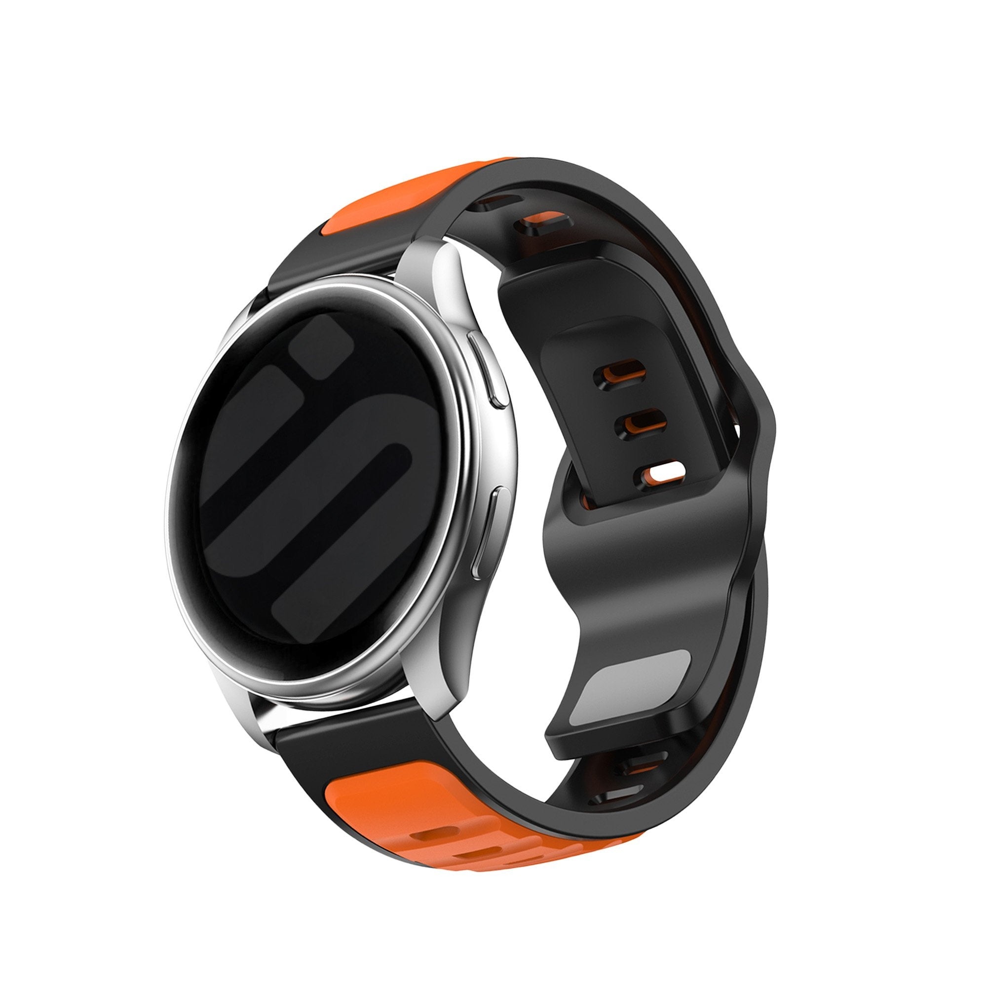Samsung Galaxy Watch 4 44mm Outdoor Duo Silicone Strap (Orange/Black)