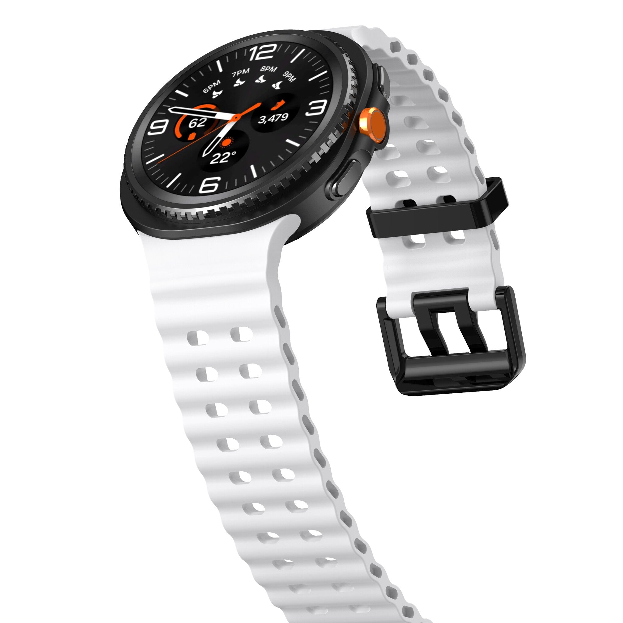 Samsung Galaxy Watch 8 - 40mm Ocean Strap (White)