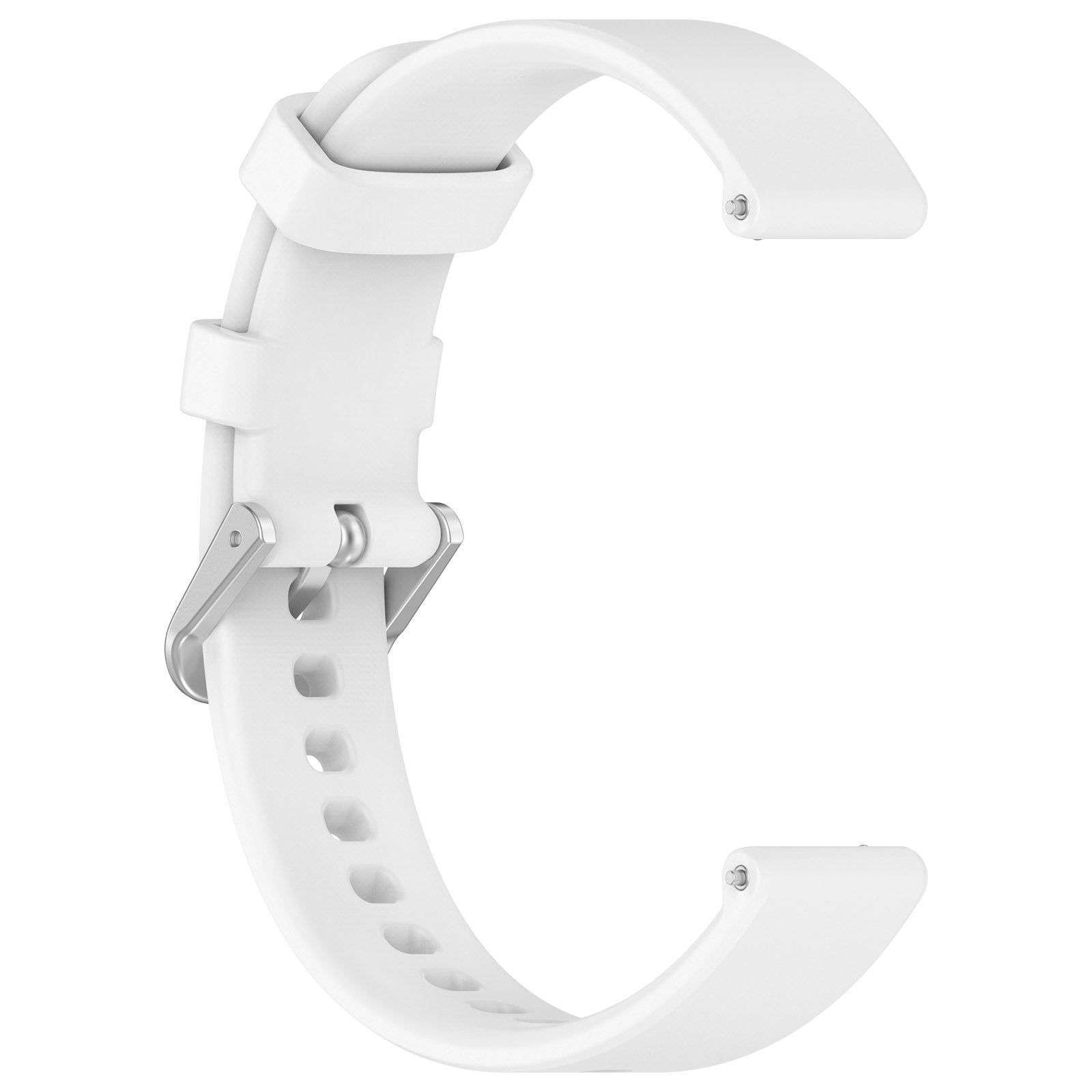 Pebble Round 2 - 14mm Silicone Classic Strap (White)