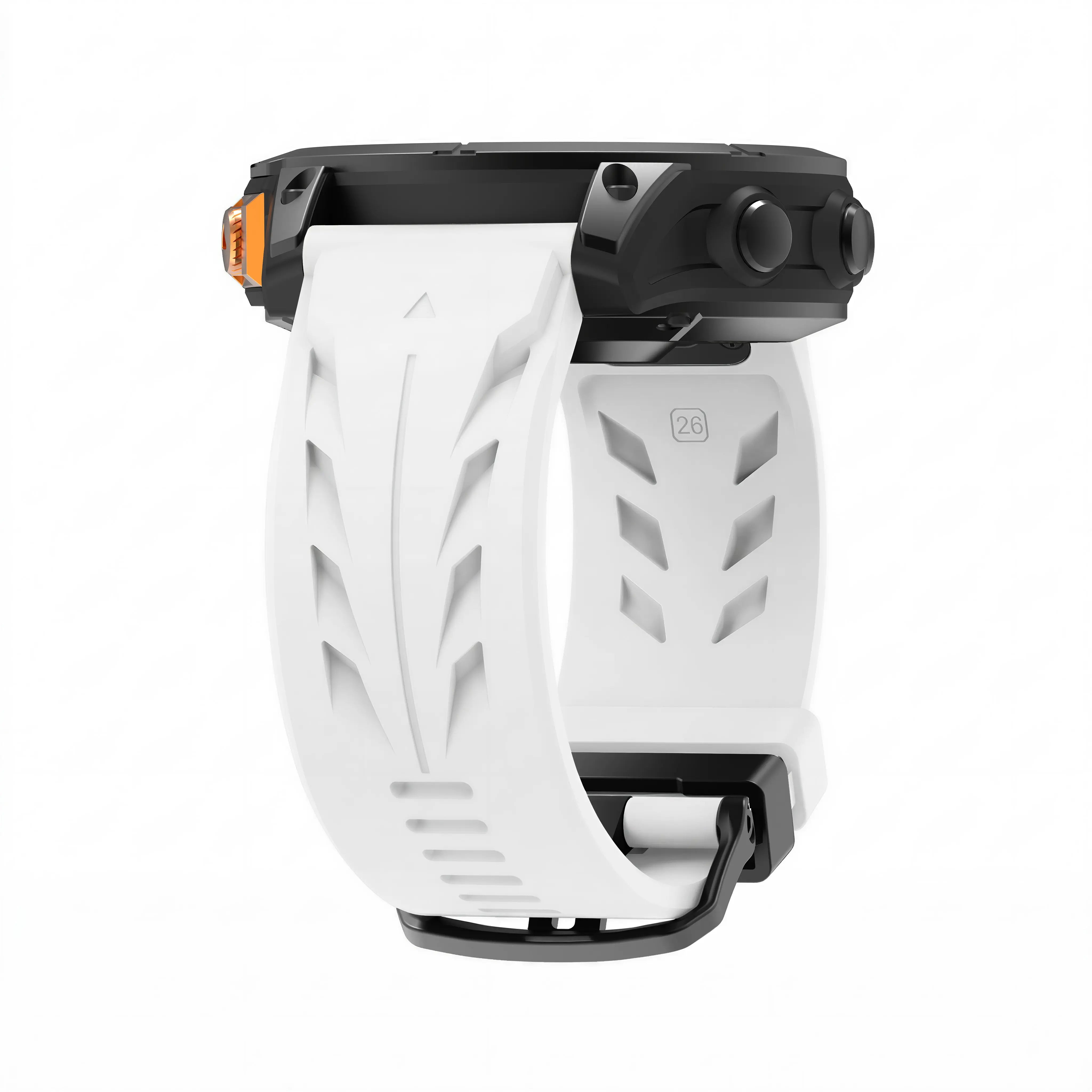 Garmin Quatix 8 Pro - 47mm Race Silicone Strap (White)