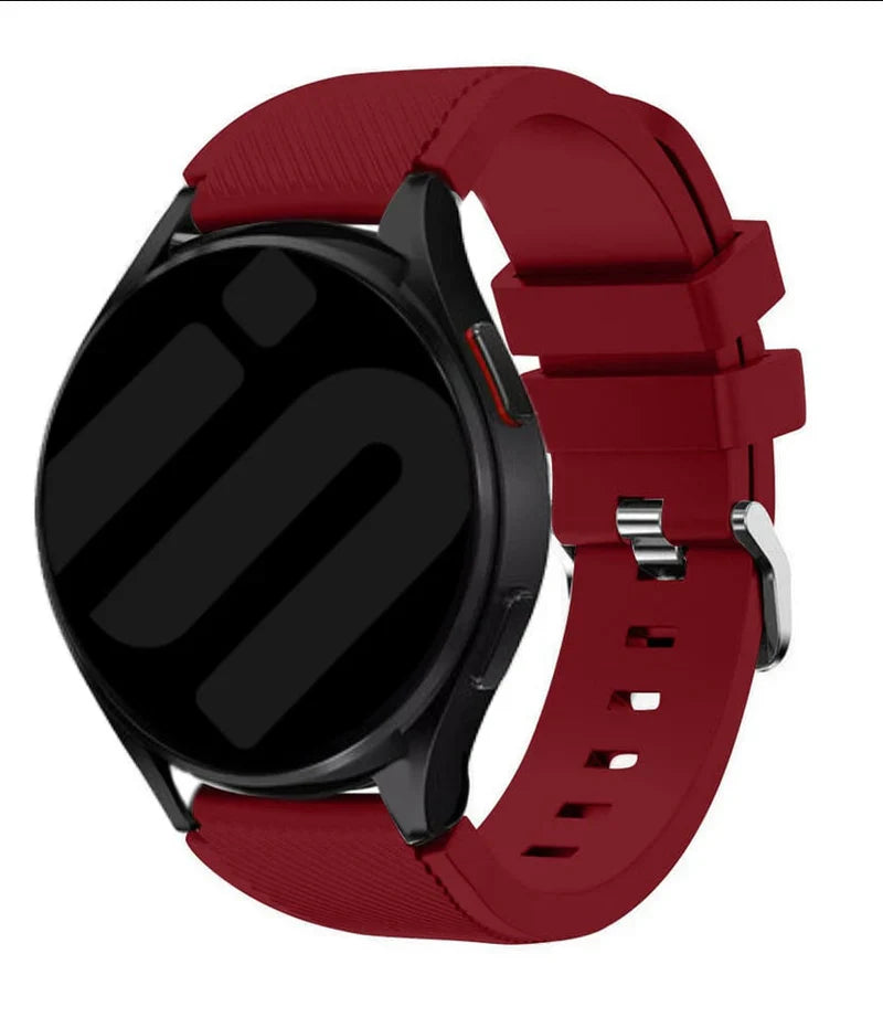 Amazfit Balance Twill Silicone Strap (Wine Red)