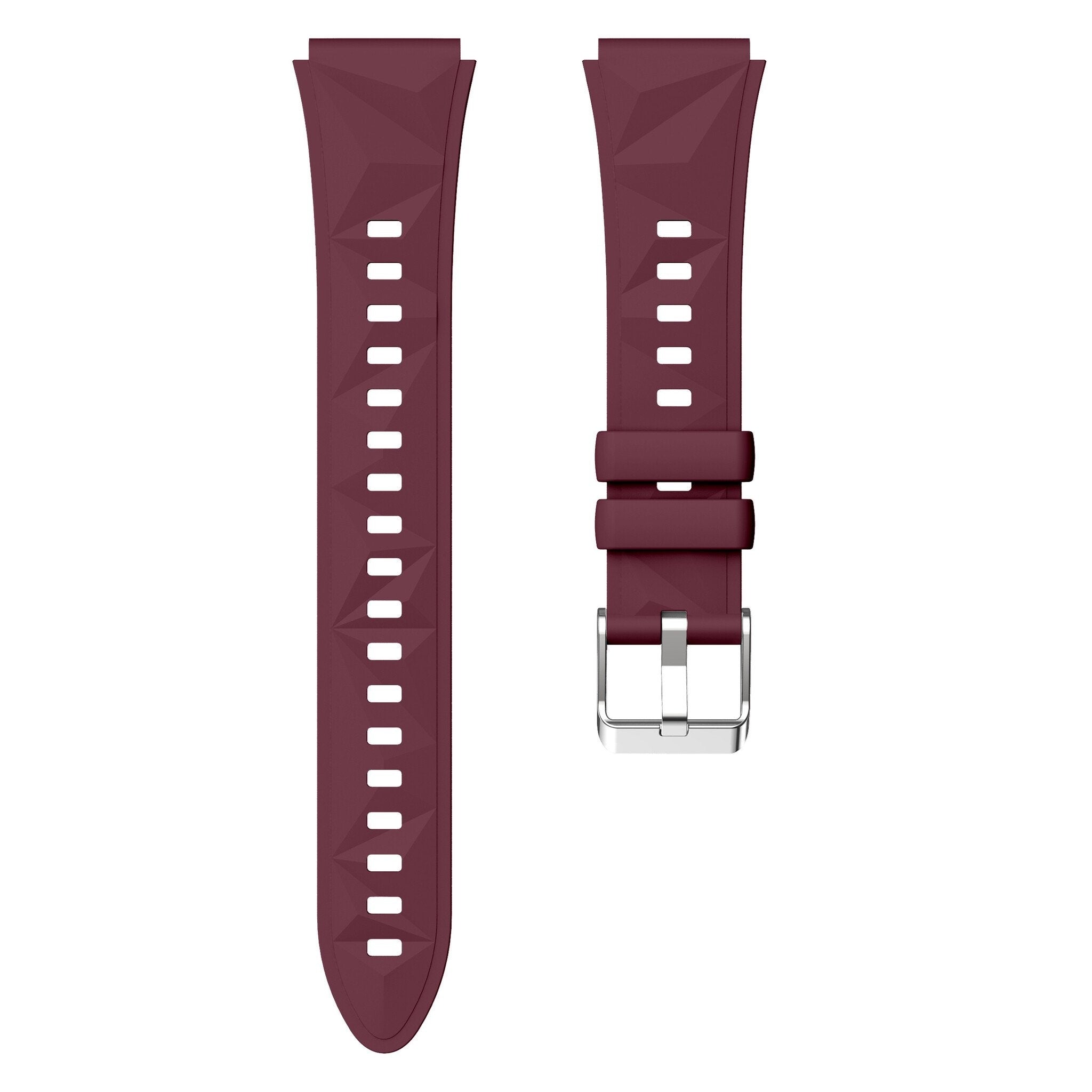 OnePlus Watch 3 - 43mm Premium Silicone Strap (Wine Red)
