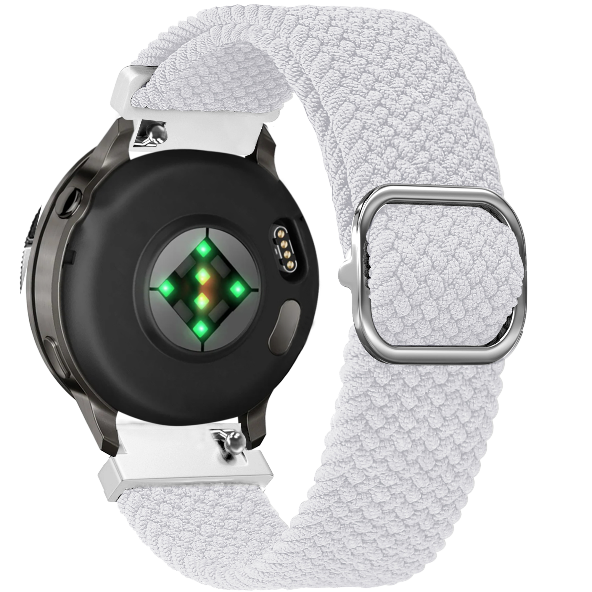 Bandz Garmin Venu 4 - 41mm Adjustable Braided Strap (White)