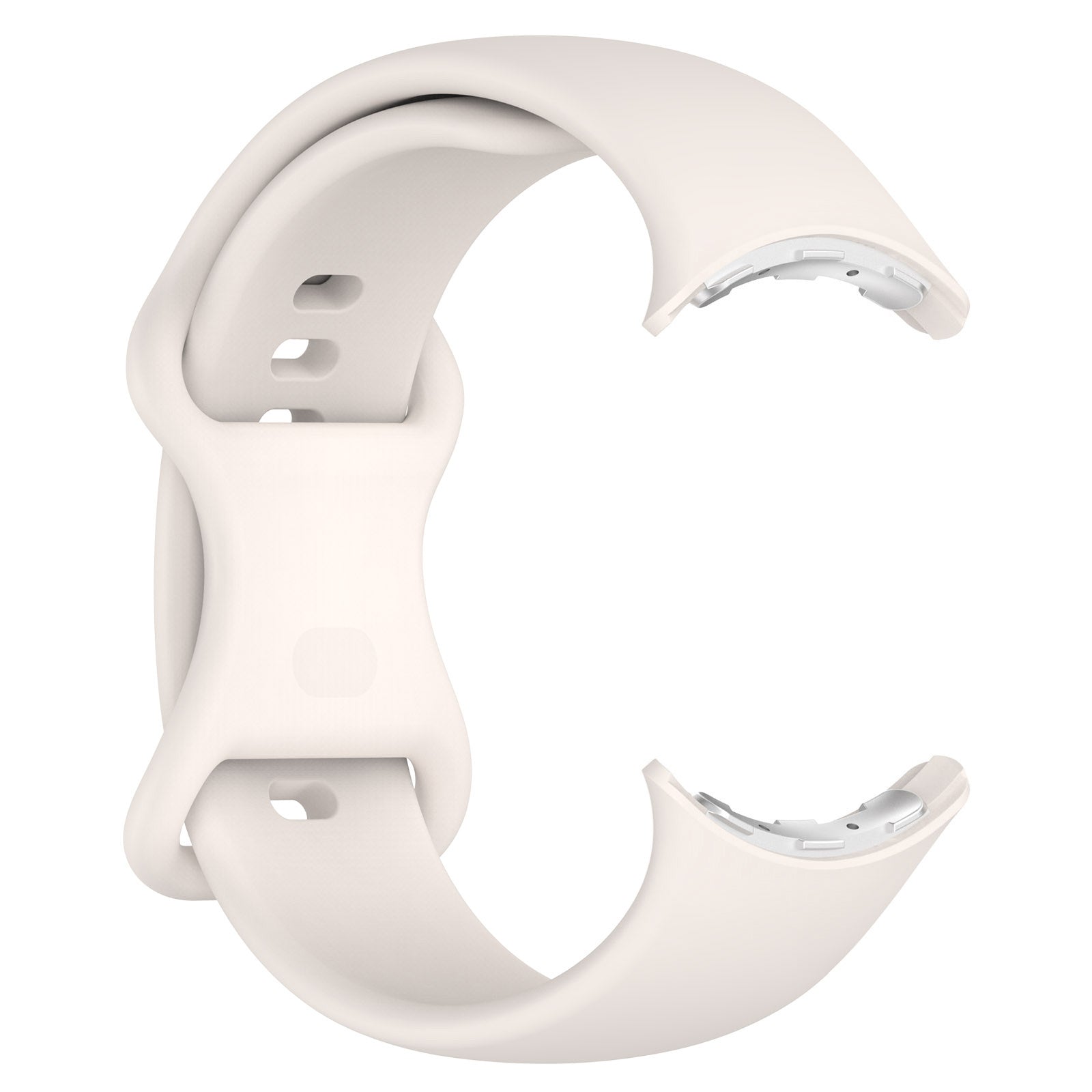 Google Pixel Watch 4 - 45mm Silicone Classic Strap (Sand White)