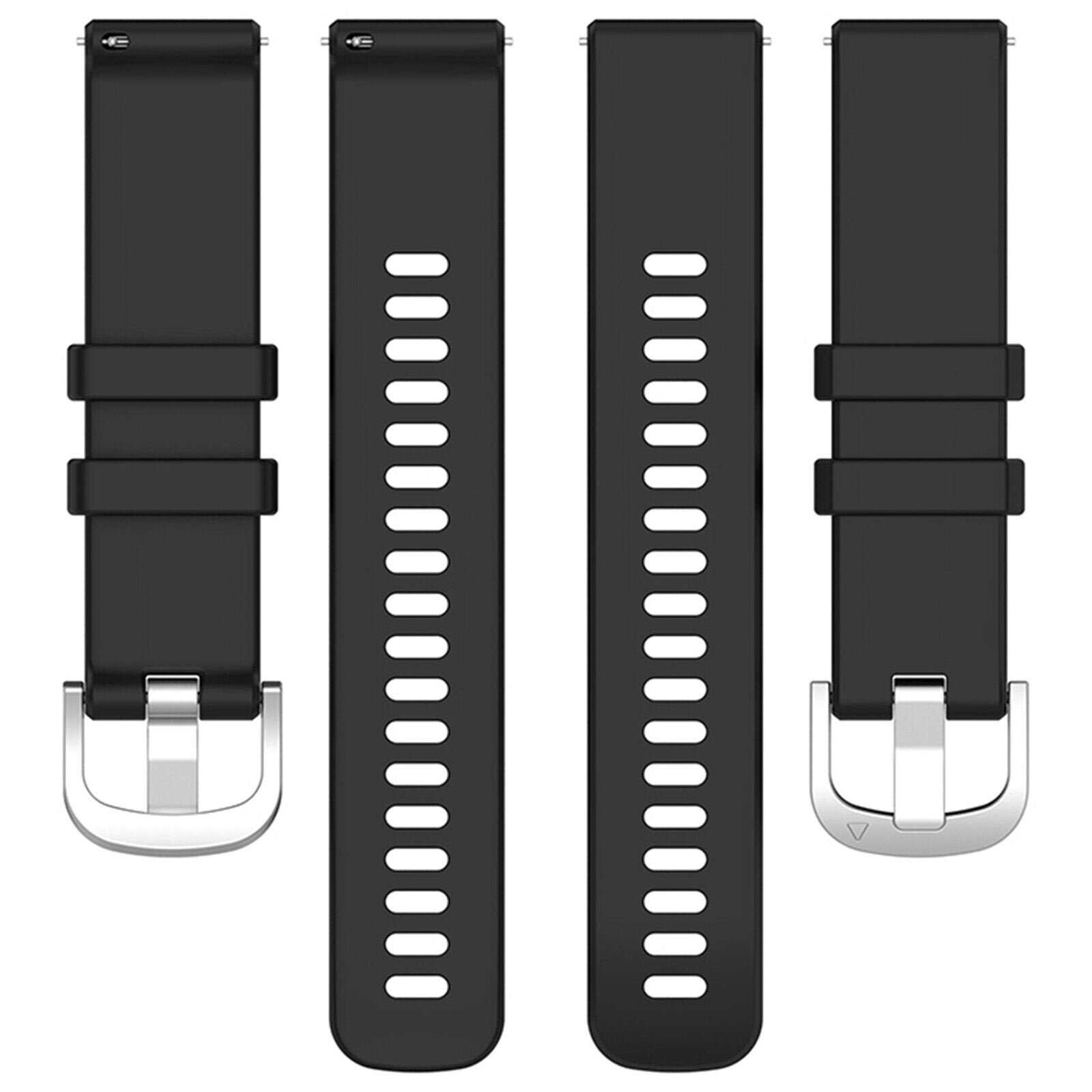 Garmin Vivomove Luxe Classic Silicone Strap (Black)