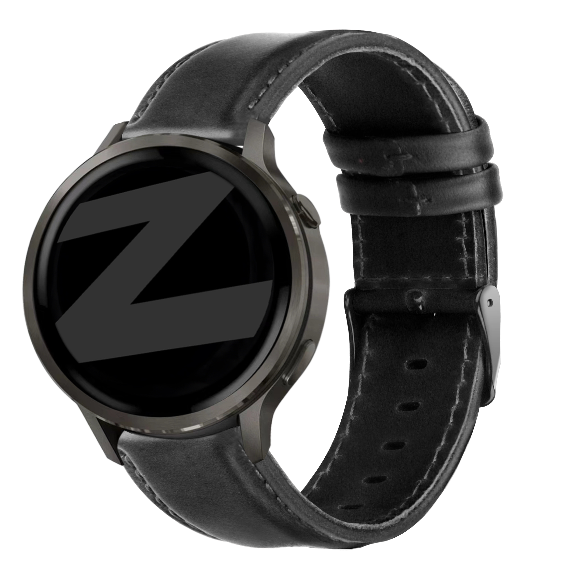 Bandz Garmin Approach S12 Leather Strap 'Classic' (Black)