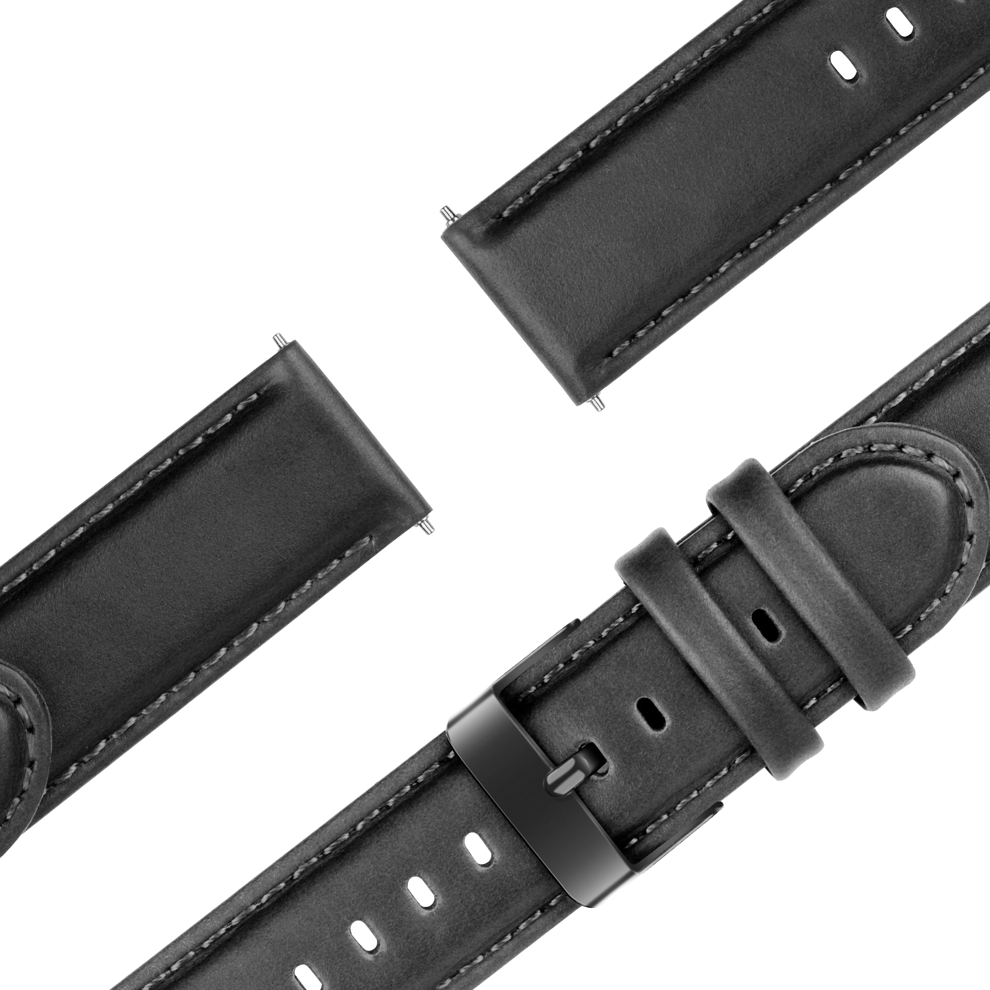 Bandz Garmin Approach S42 Leather Strap 'Classic' (Black)