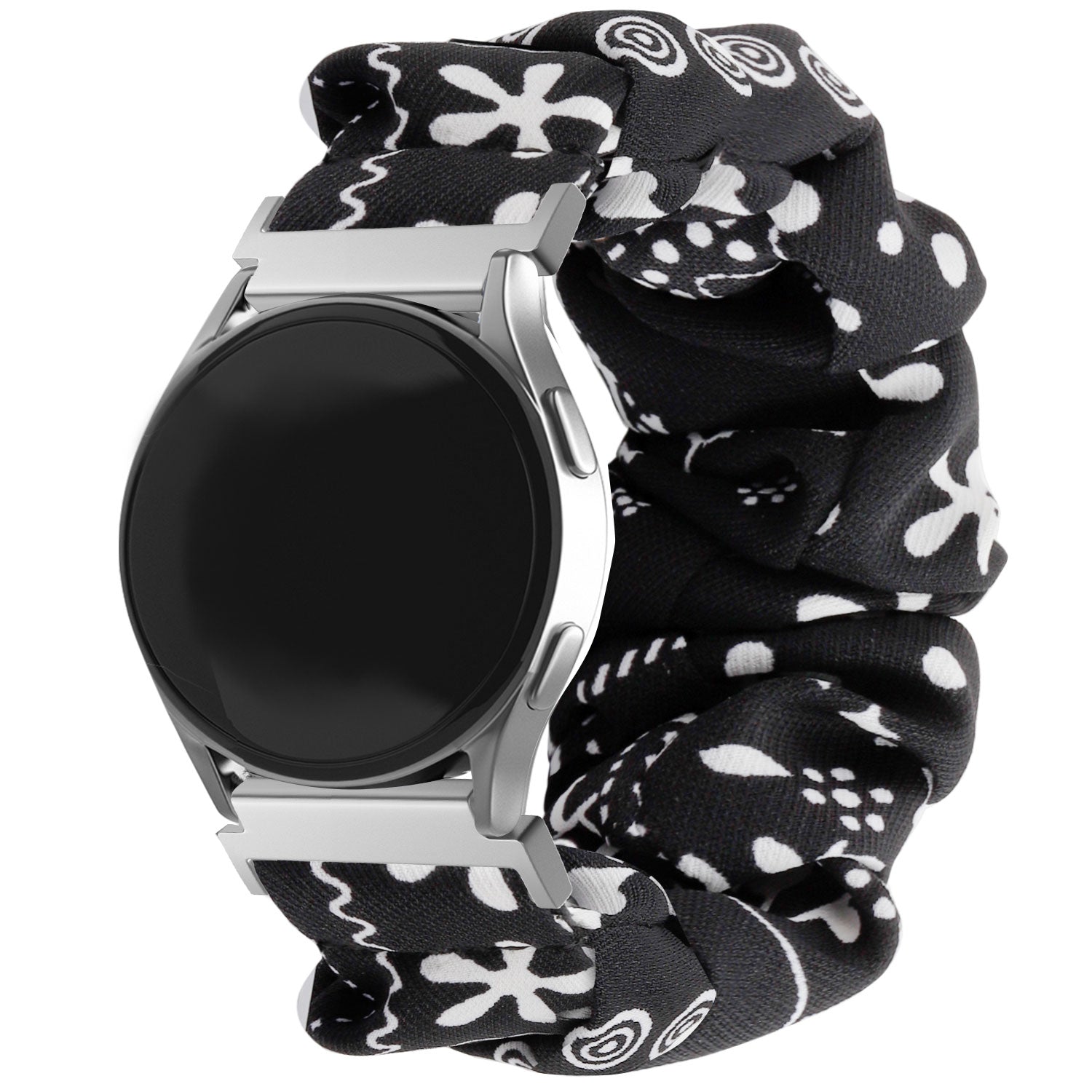 Samsung Galaxy Watch FE Scrunchie Strap (Black Mix)