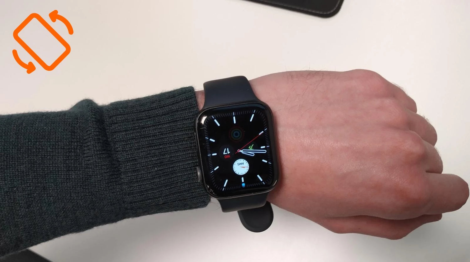 how to change apple watch screen rotation