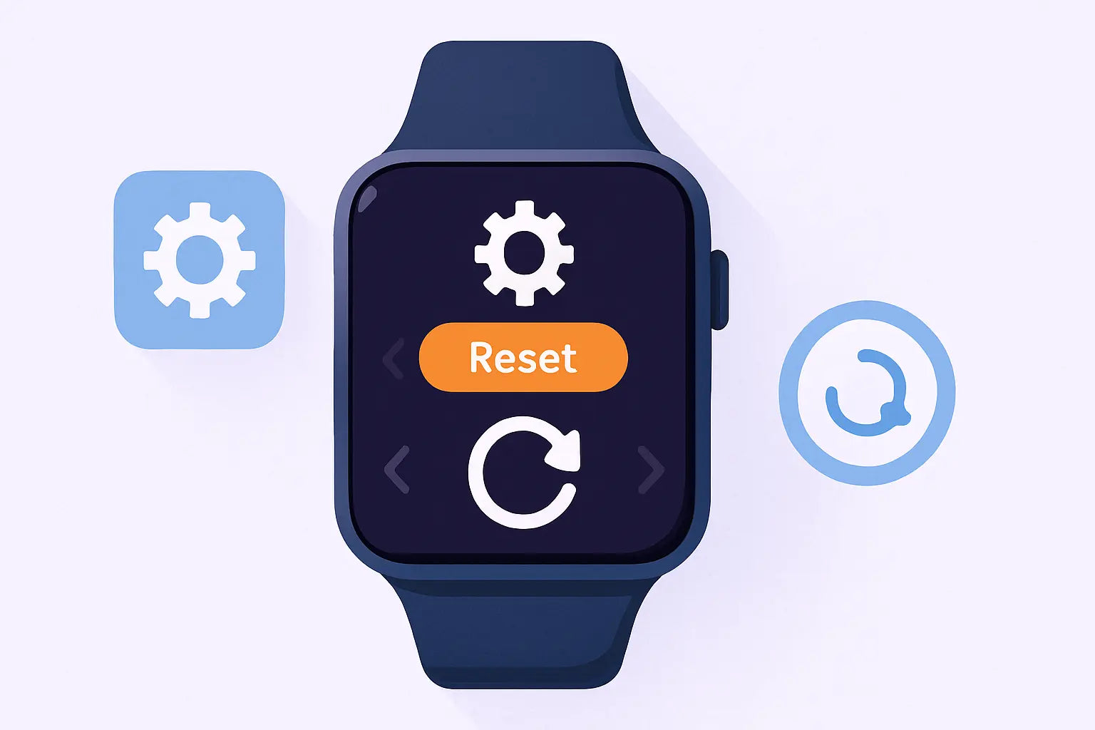 How do I reset my smartwatch to factory settings?