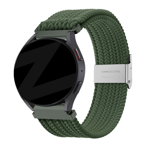 Bandz OnePlus Watch 3 Woven Nylon Strap (Olive Green)