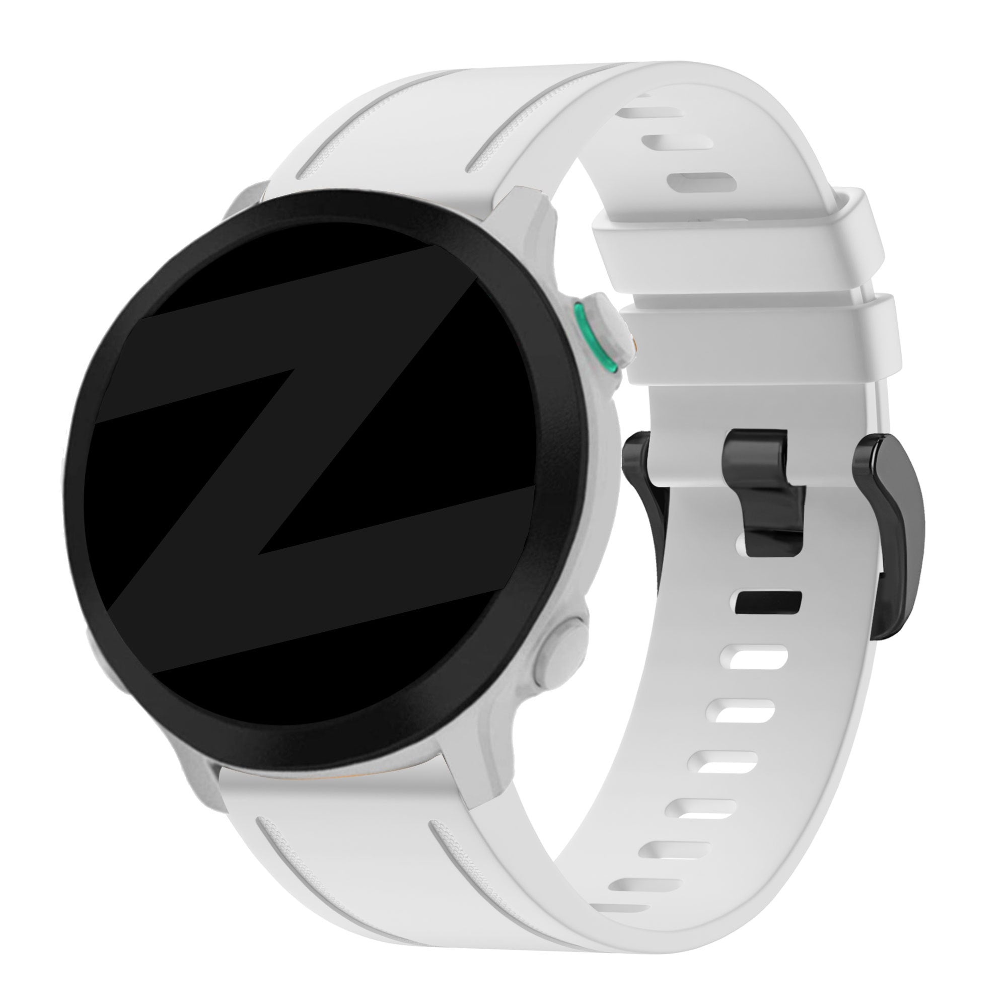 Bandz Garmin Approach S70 - 42mm Buckled Silicone Strap (White)