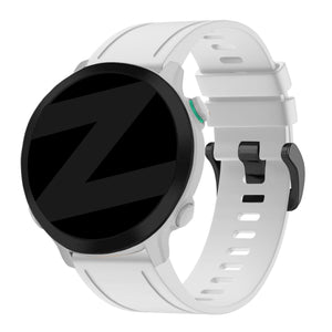 Bandz Garmin Descent Mk3(i) - 43mm Buckled Silicone Strap (White)