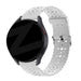 Bandz Amazfit Bip 3 (Pro) Silicone Strap with Cutouts (White)