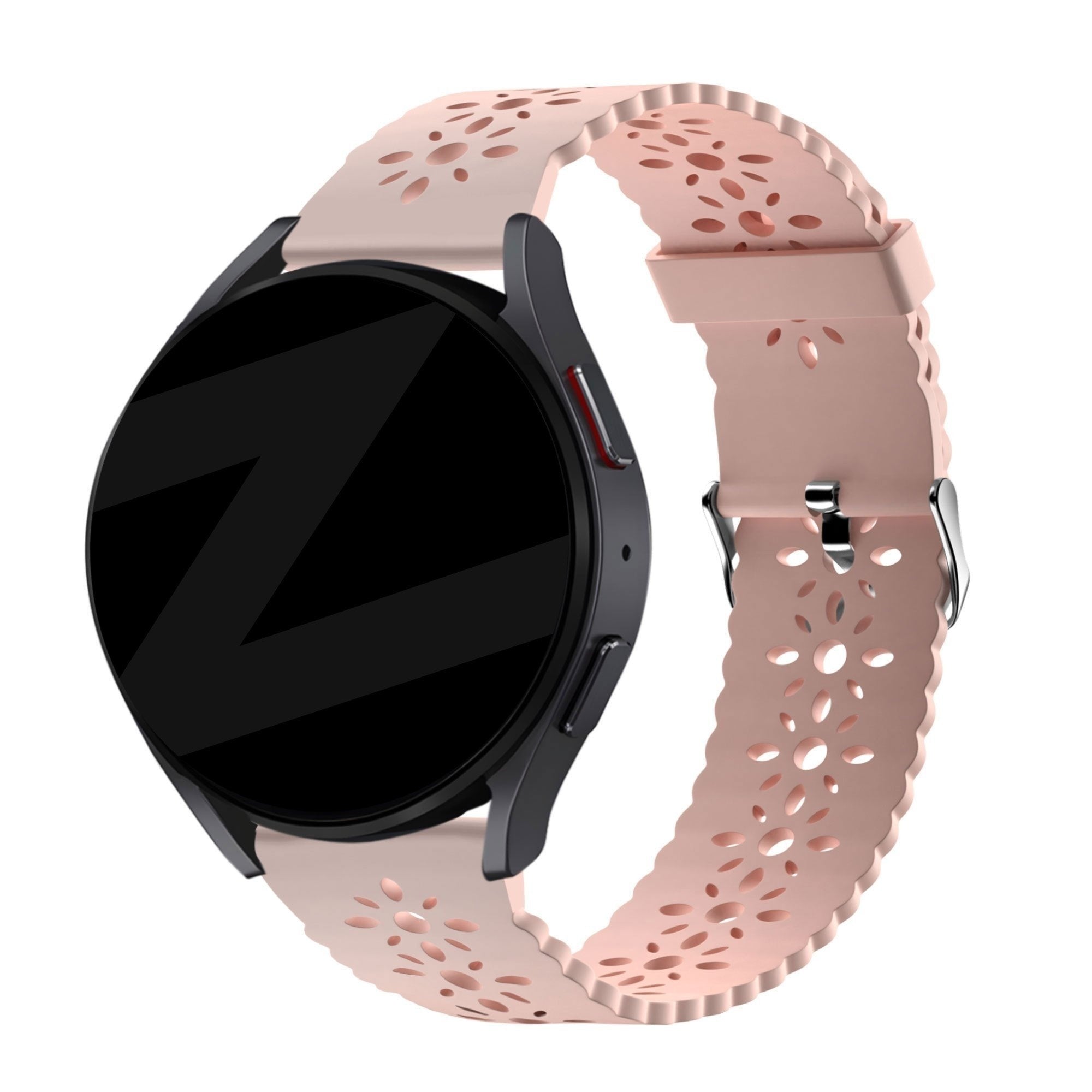 Bandz Amazfit Active 2 Silicone Strap with Cutouts (Pink)