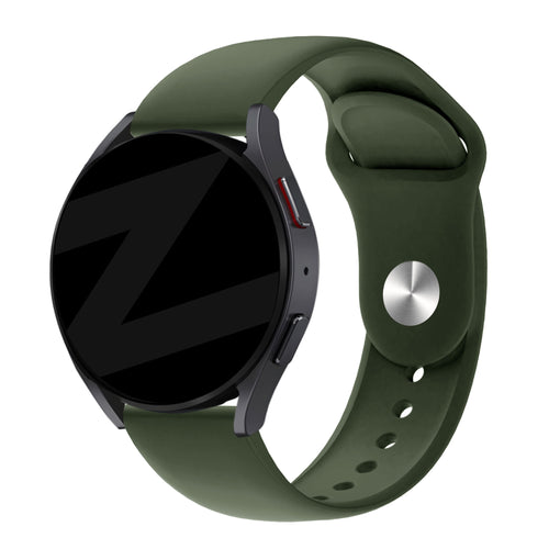Bandz Amazfit Balance 2 Sport Strap 'Deluxe' (Olive Green)