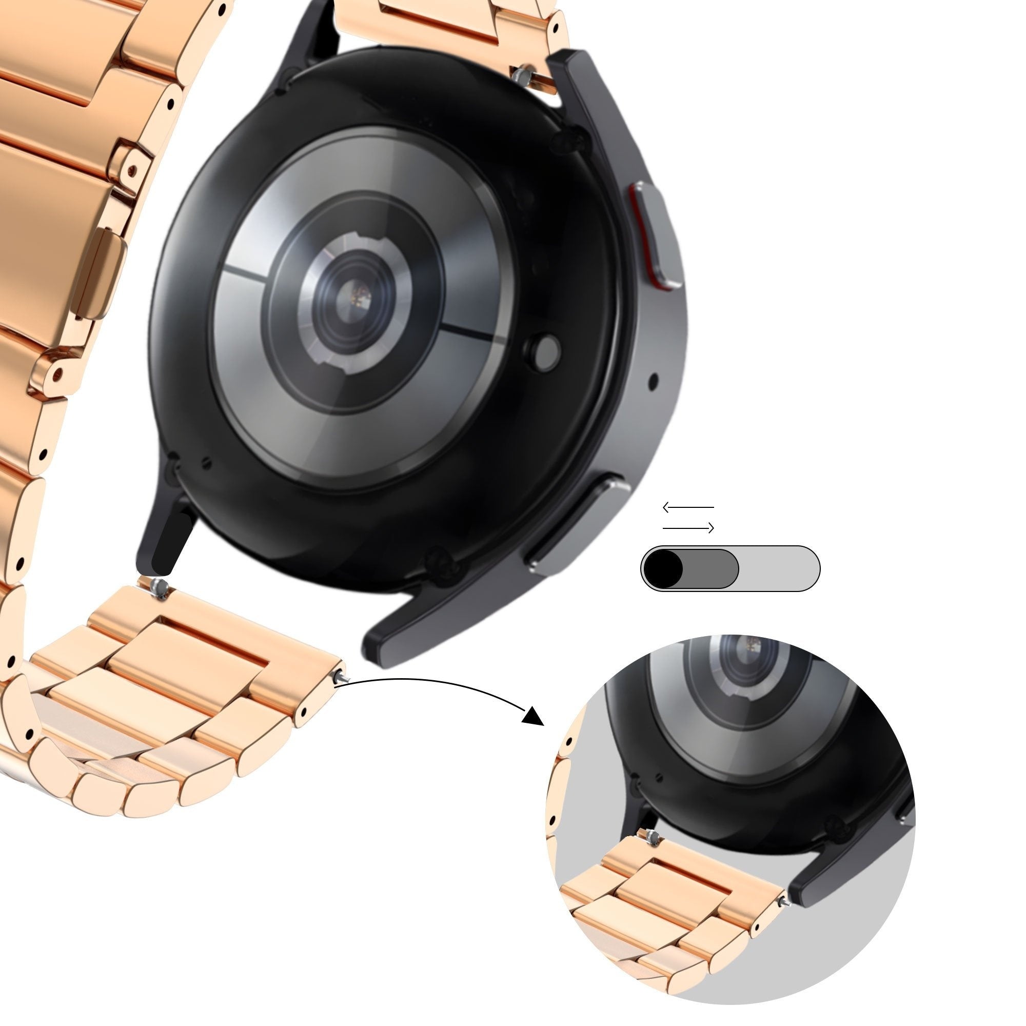 Bandz Coros Apex 2 Steel Strap 'Classic' (Rose Gold)
